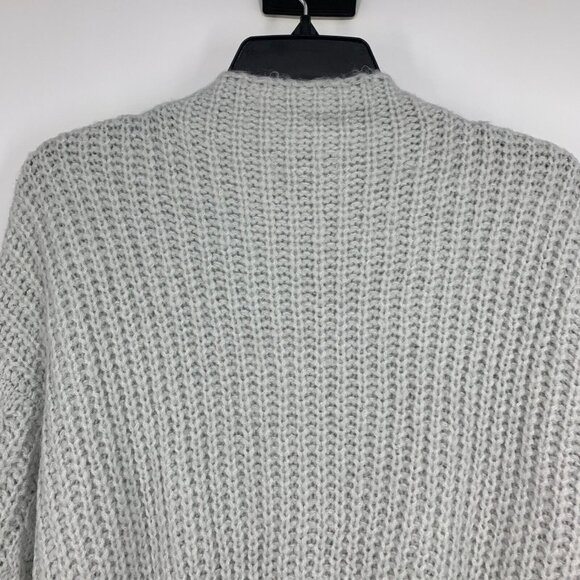 Ava & Viv Sweater Gray Cable Knit Crewneck Long Sleeve Pullover - Picture 7 of 9